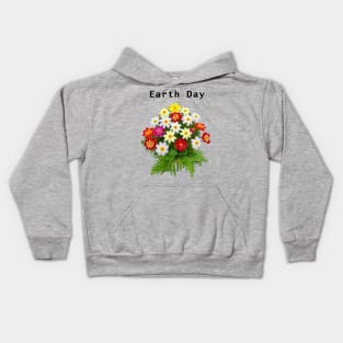 Earth Day Bouquet Kids Hoodie